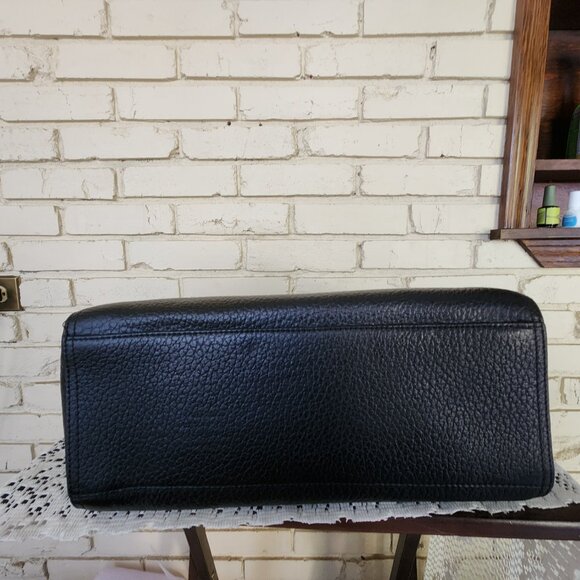 Like New Kate Spade Southport Ave Black Leather Tote Bag Large Purse - Picture 9 of 14